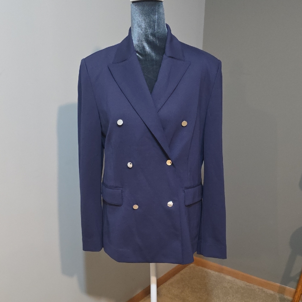 Vineyard Vines Classic Navy Knit Blazer Sz‎ S